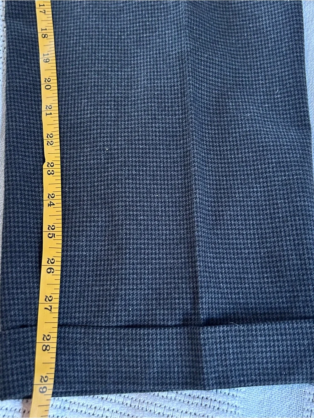 Vintage 80’s Polo Ralph Lauren Gray Brown Houndstooth Pants 33X29 Pleated Cuffed